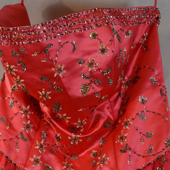 PROM PINK TULLE BEADS SEQUINS SZ 20 ALYCE Designs. - Picture 3 of 11